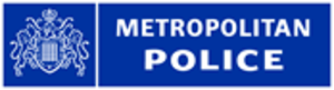 Display met police logo