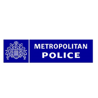 Display met police logo